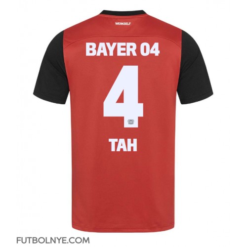 Camiseta Bayer Leverkusen Jonathan Tah #4 Primera Equipación 2024-25 manga corta